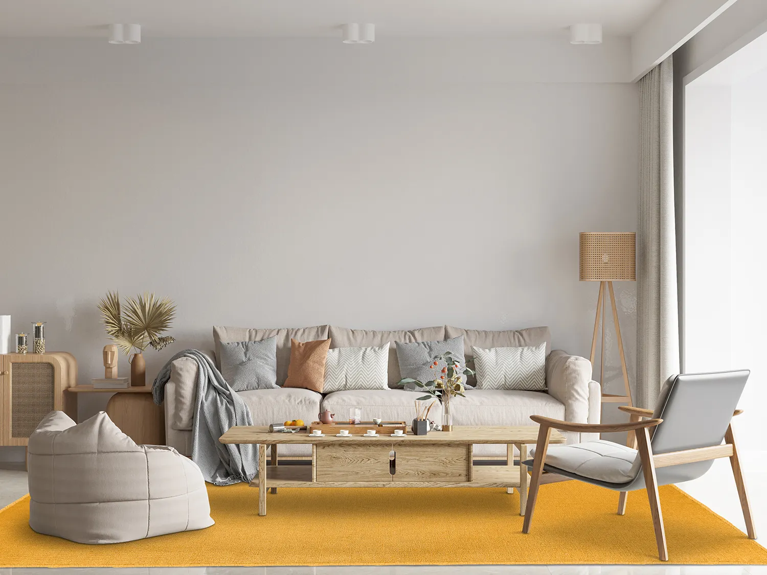 Tapis en laine - Hamilton (Saffron)