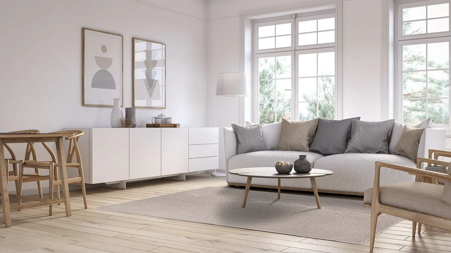 Tapis en laine - Hamilton (naturel)