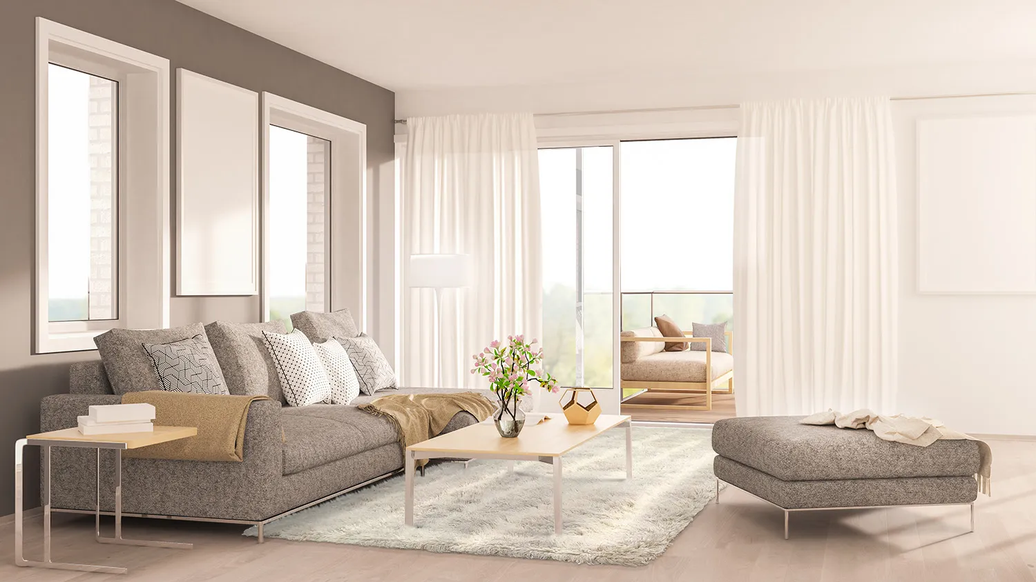Tapis en laine - Ives (beige)