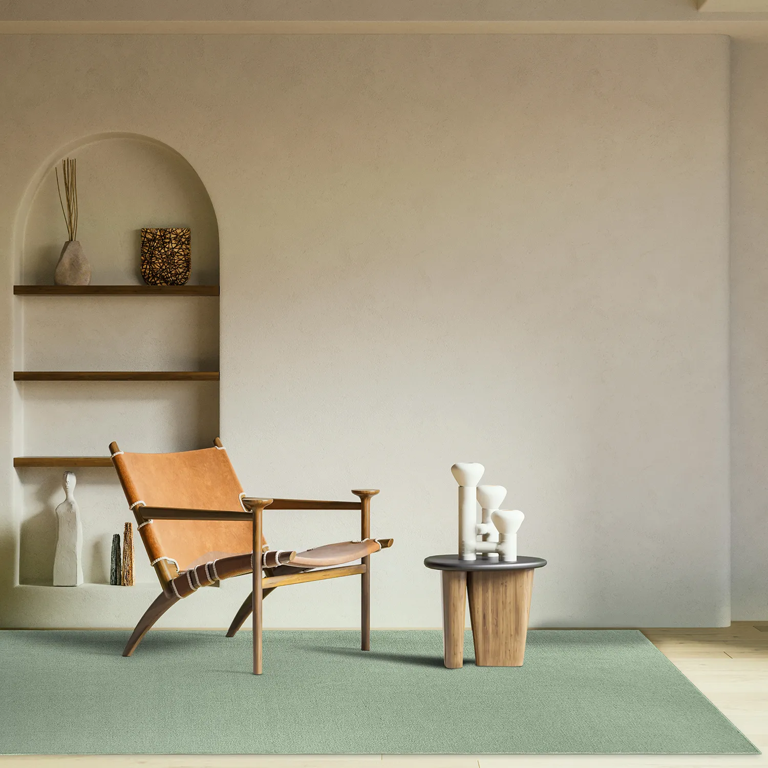 Tapis en laine - Hamilton (vert)
