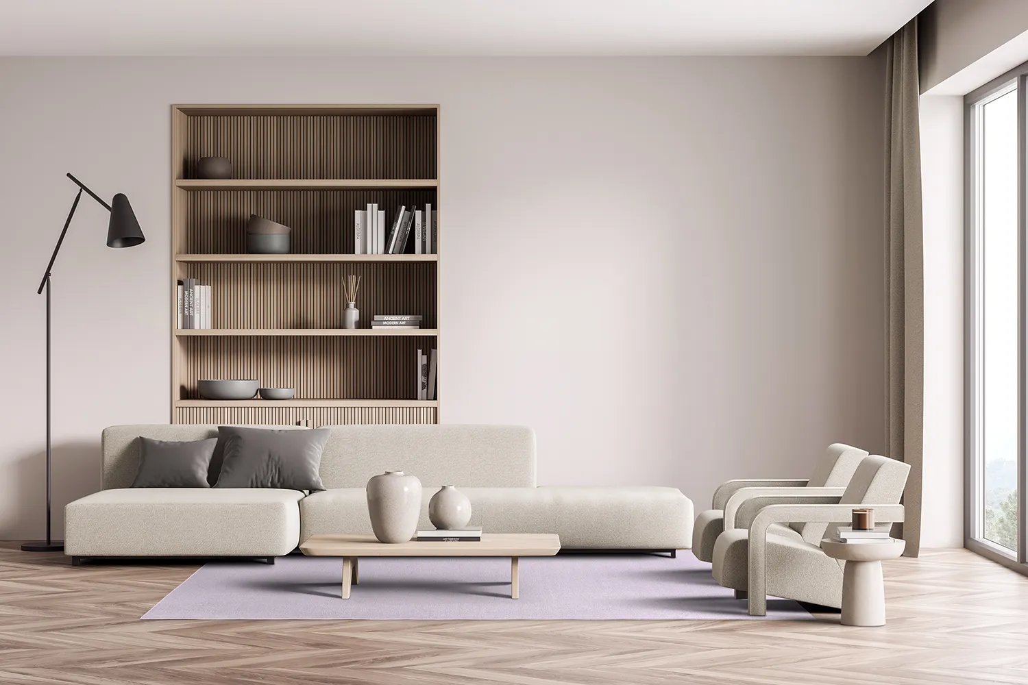 Tapis en laine - Hamilton (violet clair)
