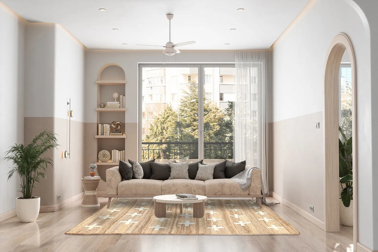 Tapis en laine - Palma (beige)