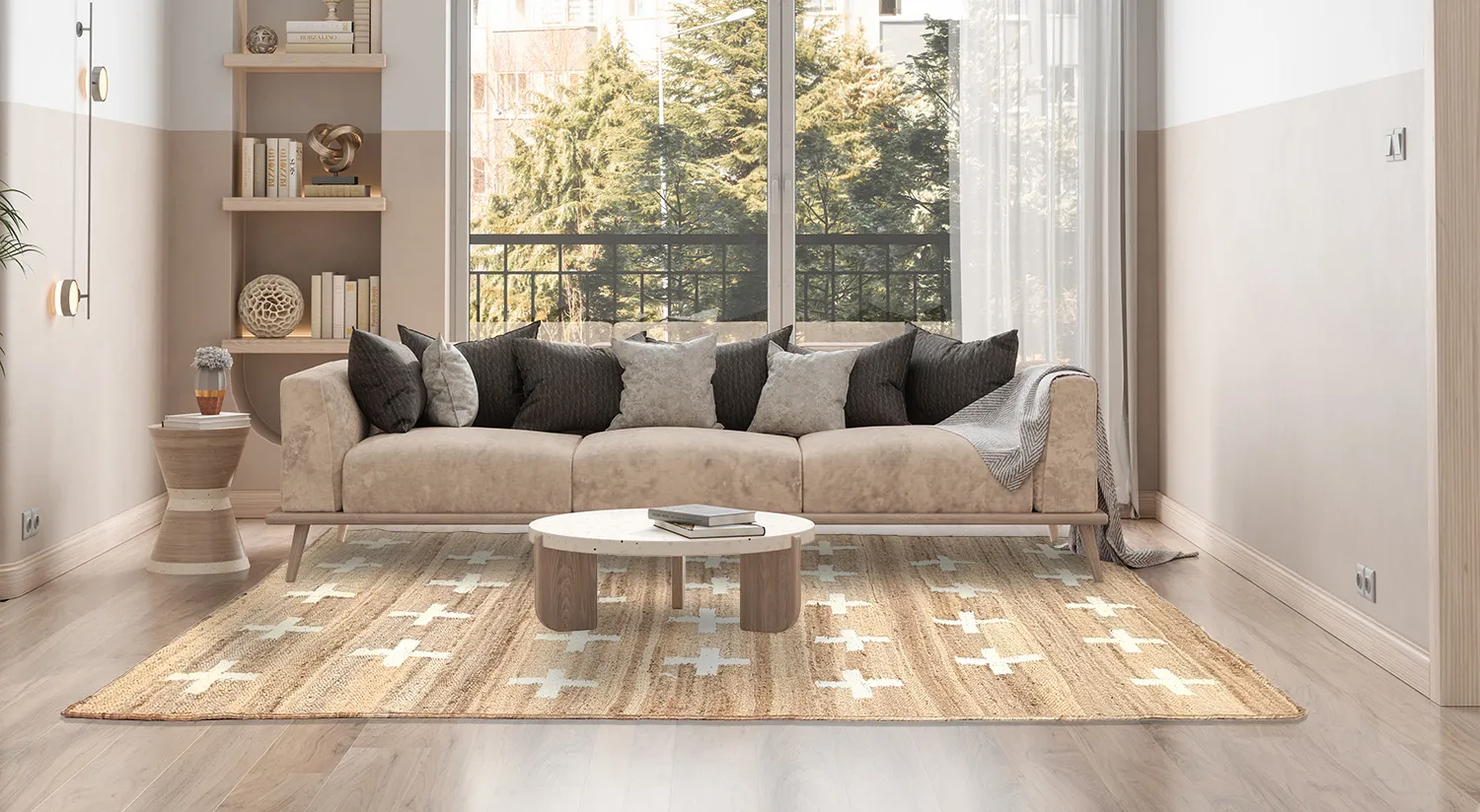 Tapis en laine - Palma (beige)