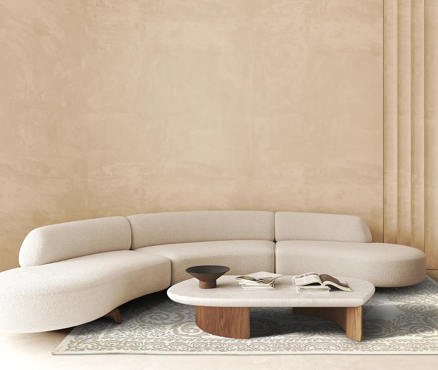 Tapis d’intérieur et d’extérieur - Sylvaine (beige)