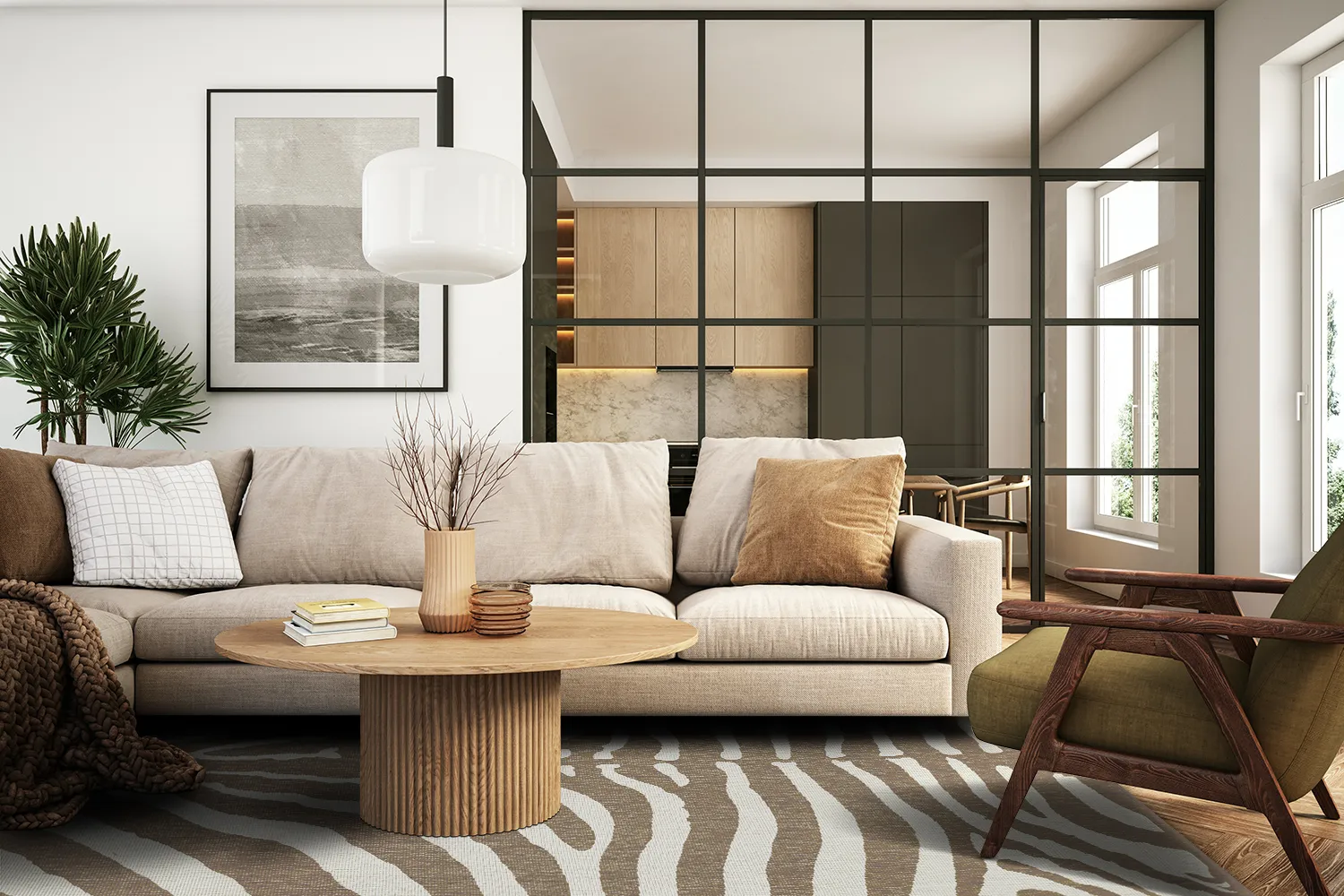 Tapis d’intérieur et d’extérieur - Winona (beige)