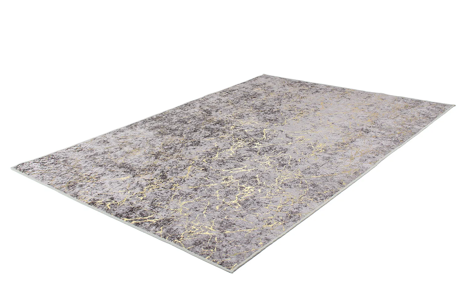 Tapis Wilton - Zaria (gris foncé/doré)