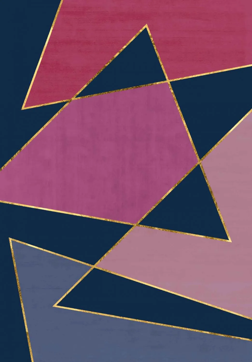 Tapis Wilton - Jade (bleu foncé/rose)