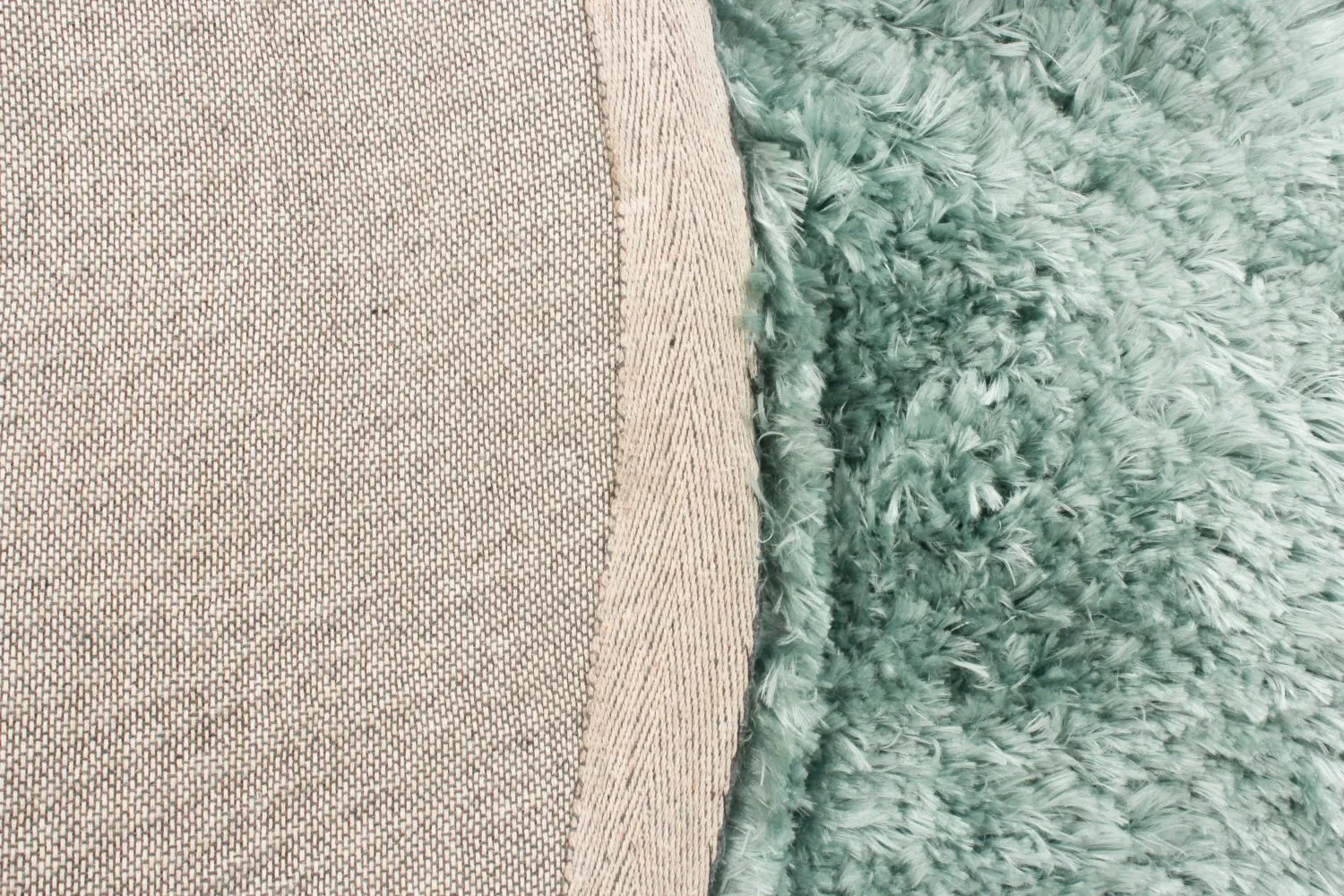 Tapis ronds - Janjira (bleu-vert)
