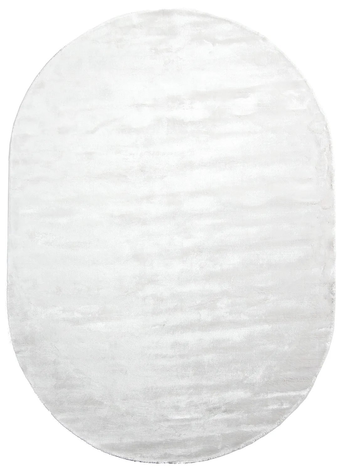 Tapis ovale en viscose - Jodhpur Special Luxury Edition (blanc cassé)