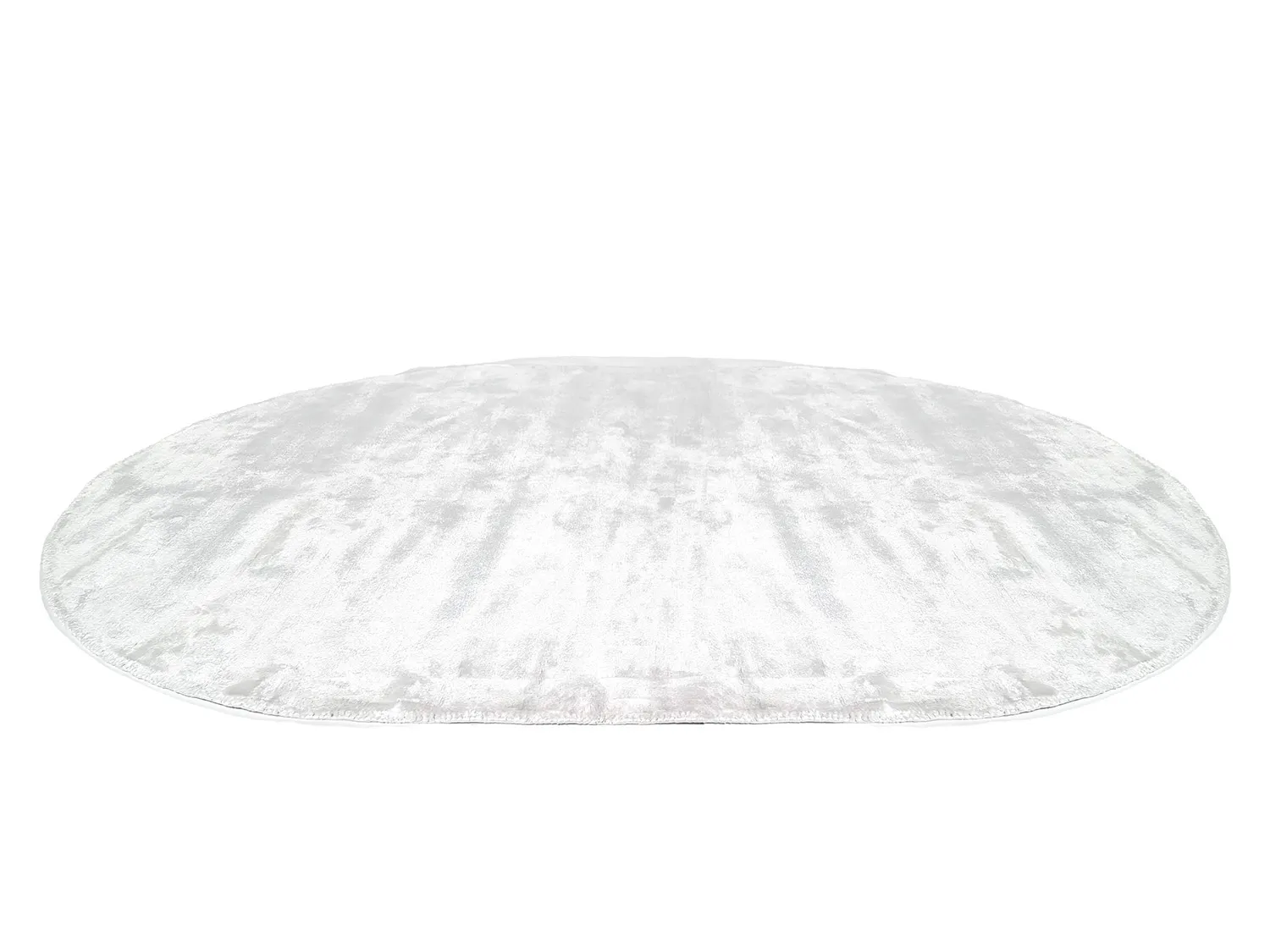 Tapis ovale en viscose - Jodhpur Special Luxury Edition (blanc cassé)