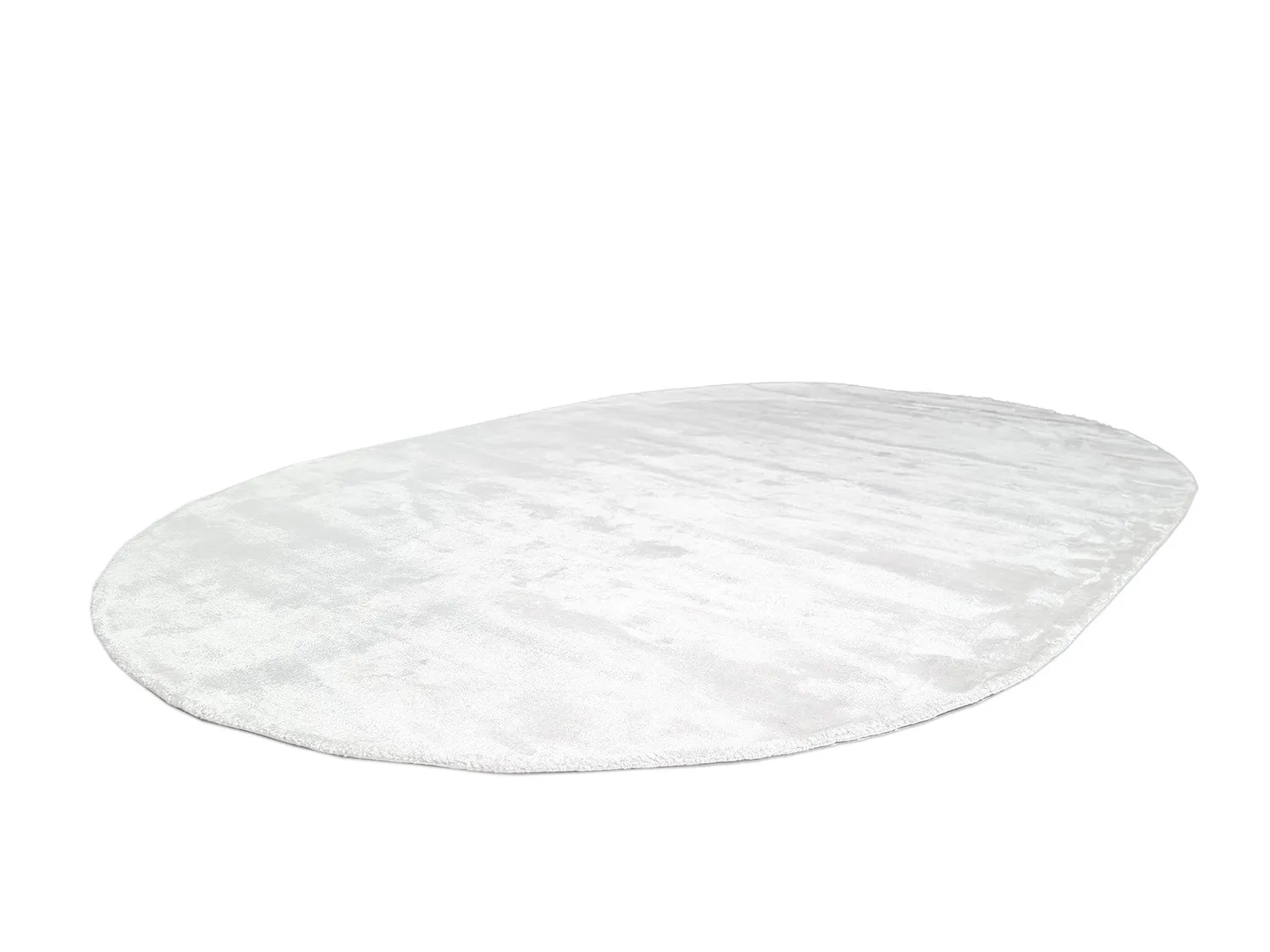 Tapis ovale en viscose - Jodhpur Special Luxury Edition (blanc cassé)