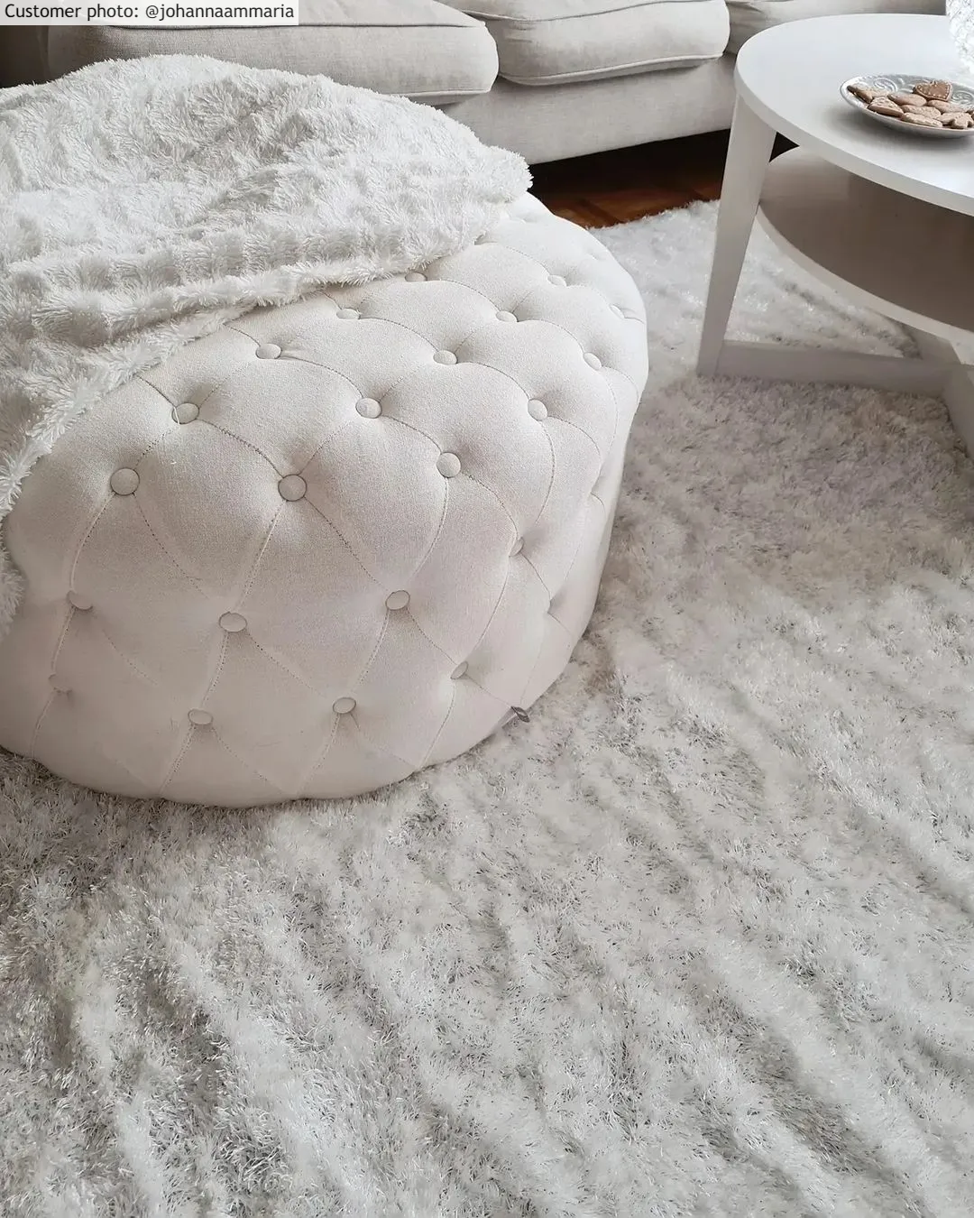 Tapis à poils longs - Cosy (blanc)