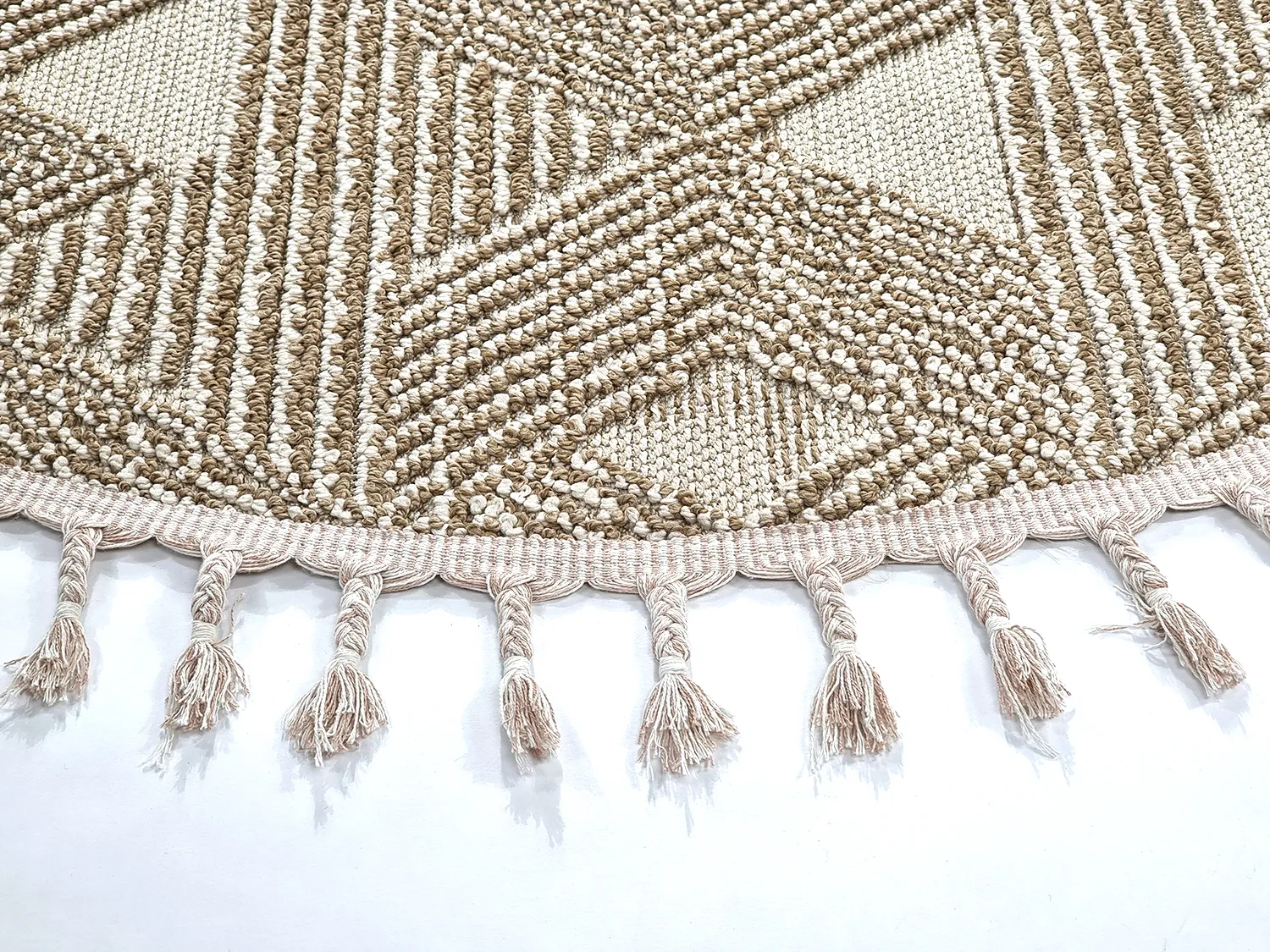 Tapis rond - Intérieur/Extérieur Lennon (beige)