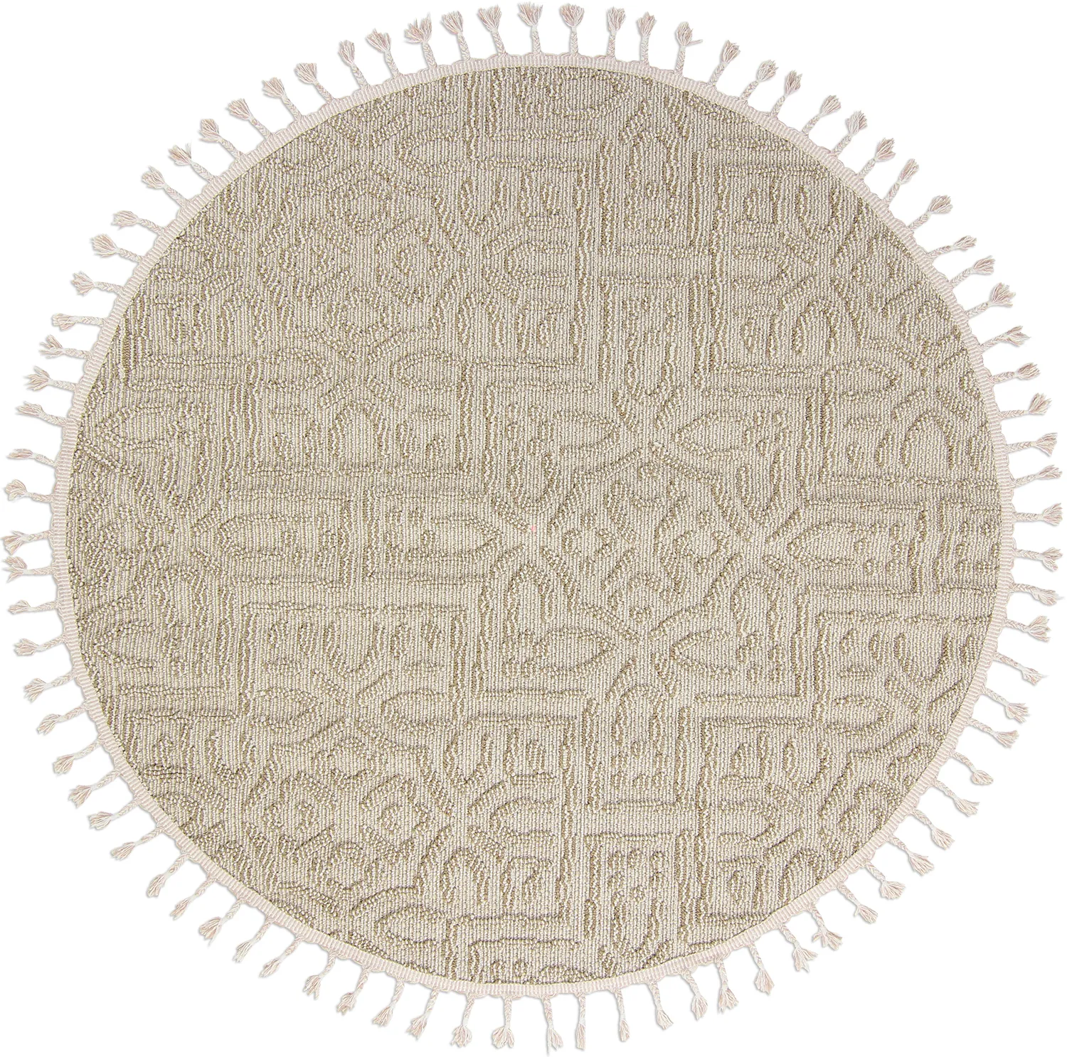 Tapis rond - Intérieur/Extérieur Dorotea (beige)