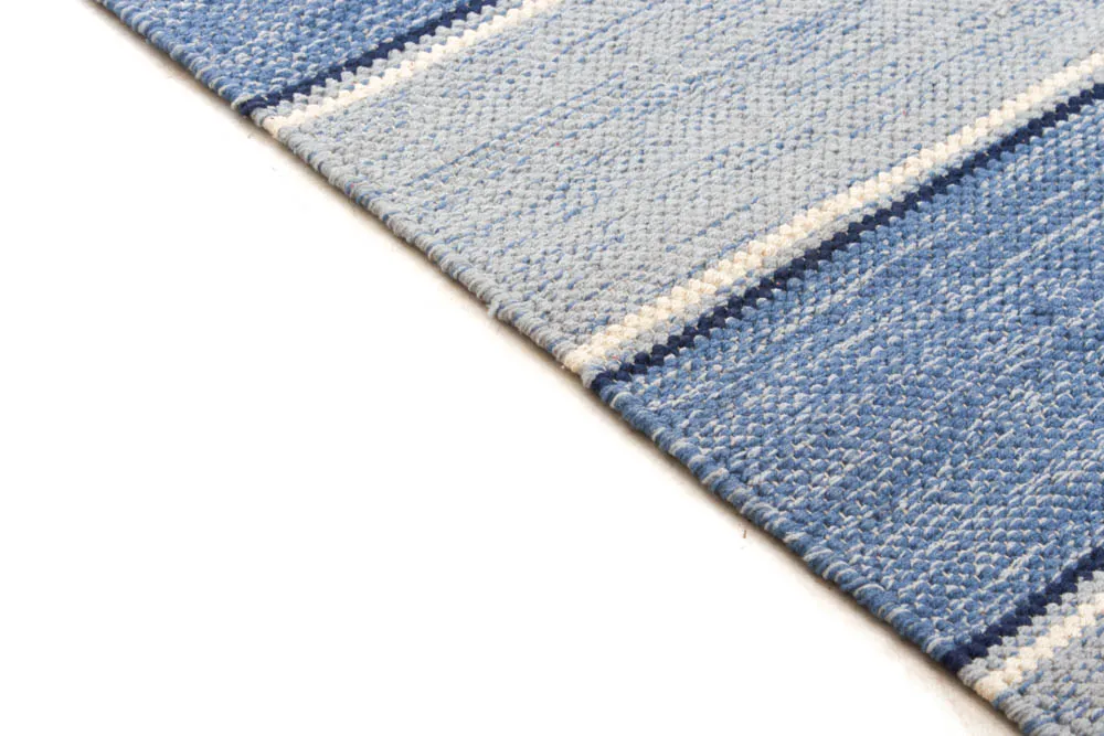 Tapis patchwork - Julia (bleu)