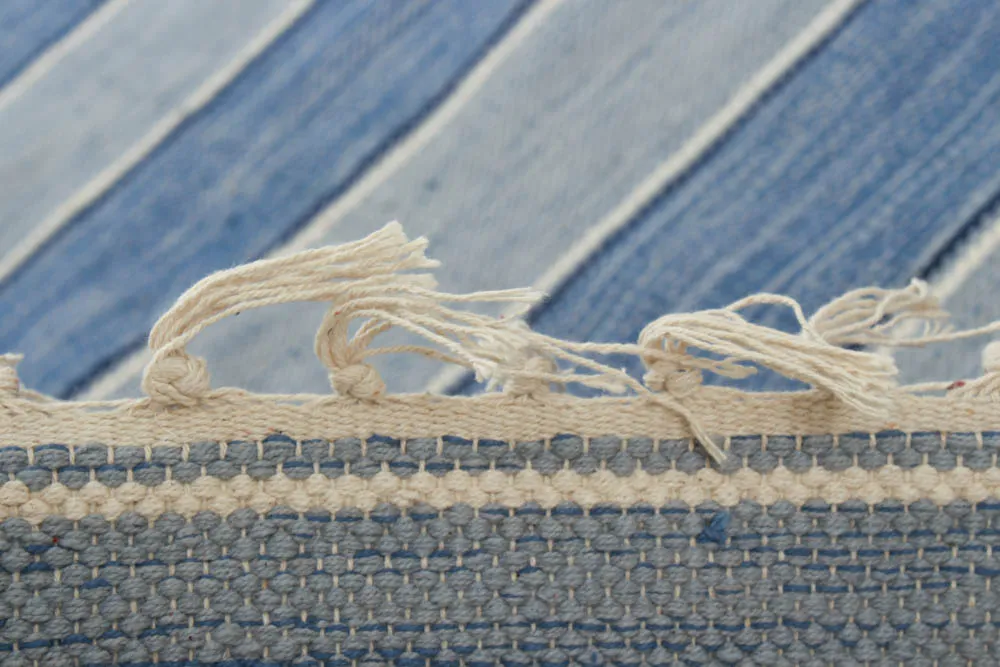 Tapis patchwork - Julia (bleu)