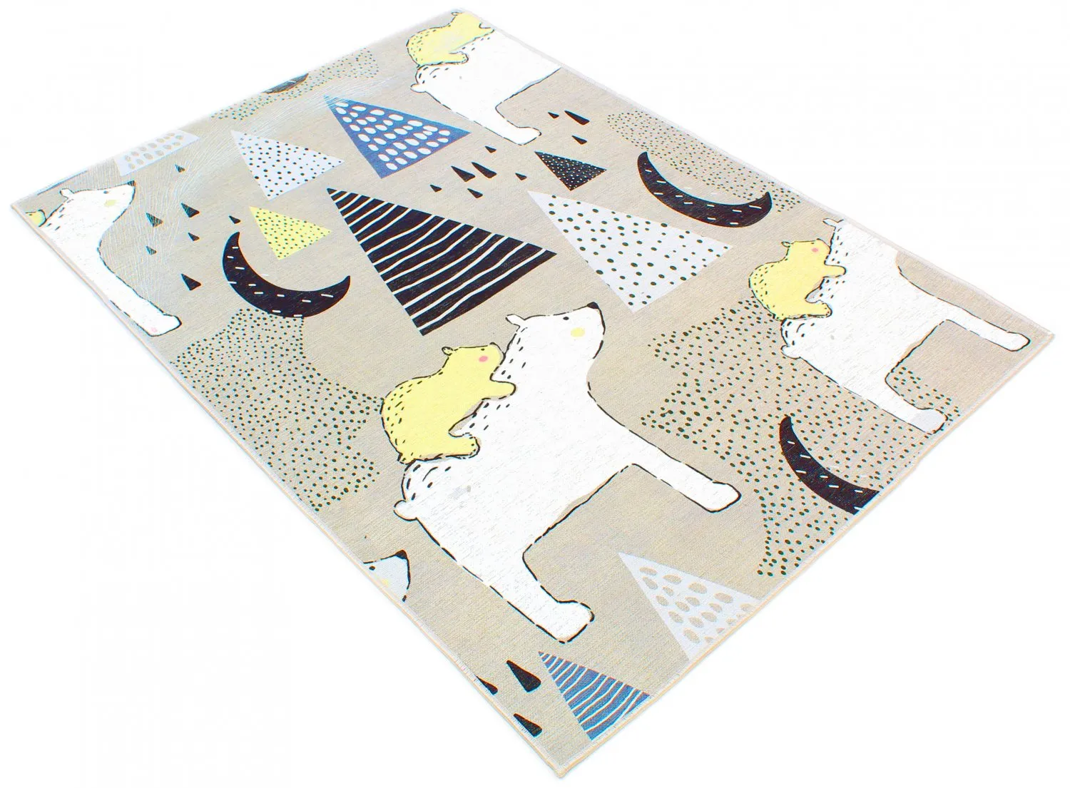 Tapis enfant - Piggyback Ride (gris)