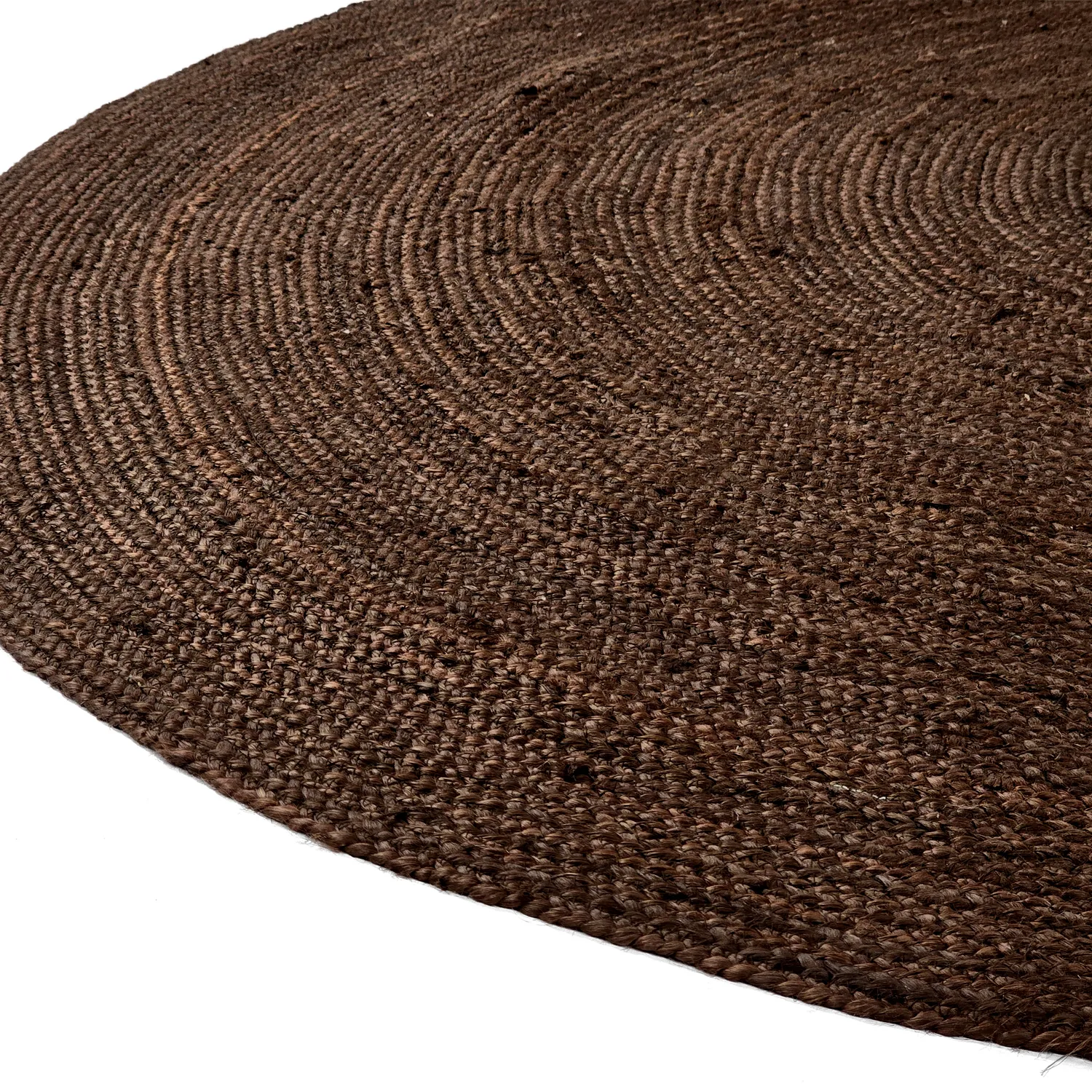 Tapis rond en jute - Amasia (marron)