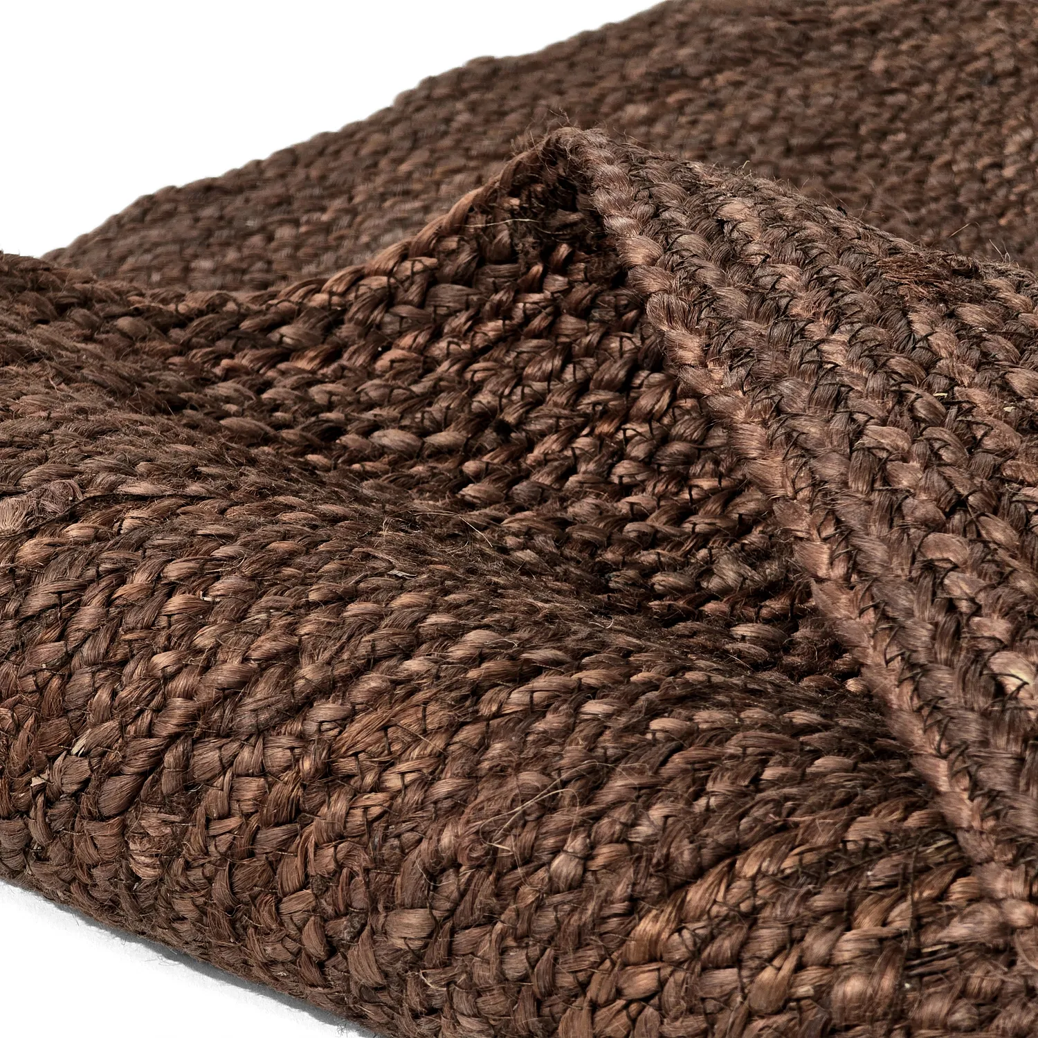 Tapis rond en jute - Amasia (marron)