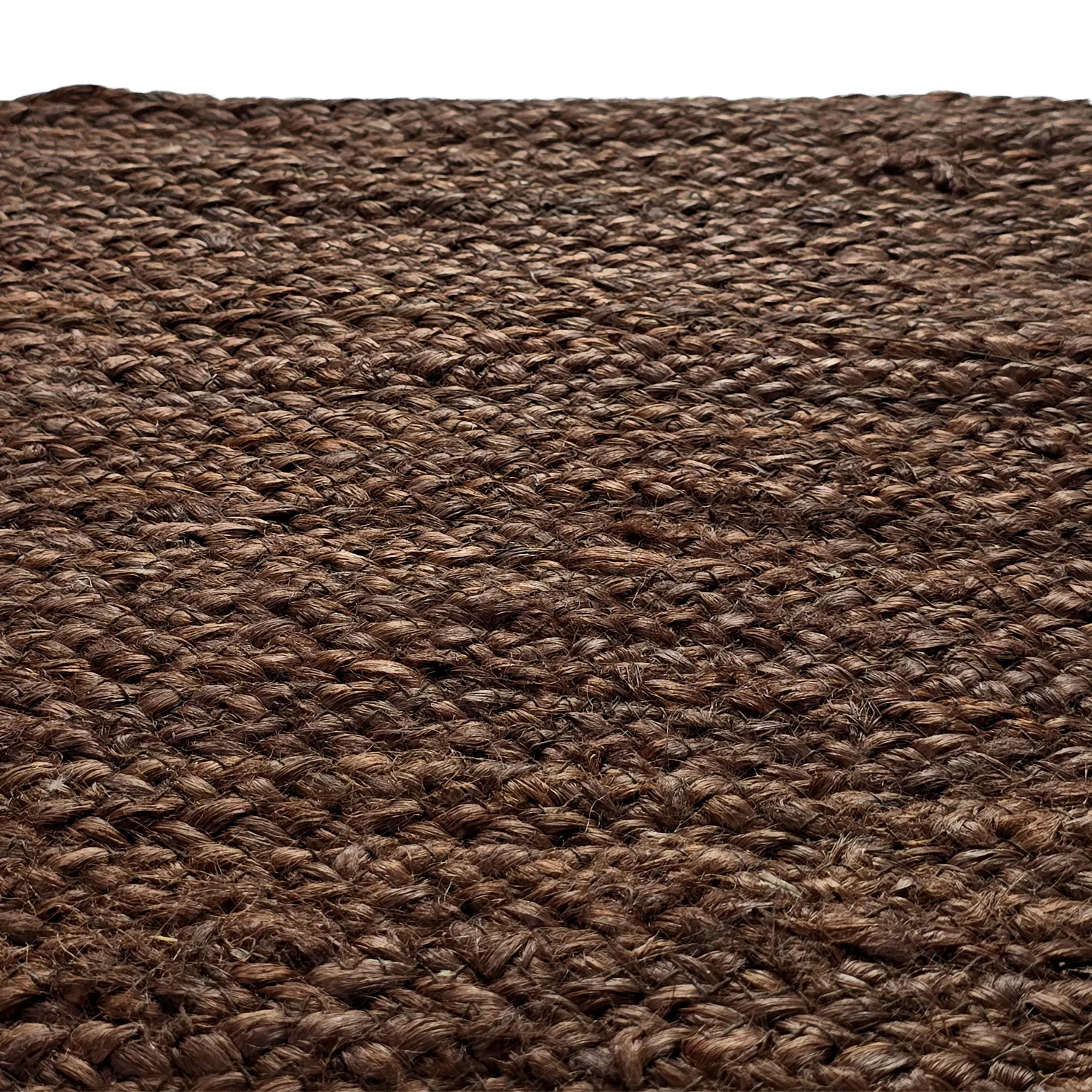 Tapis rond en jute - Amasia (marron)