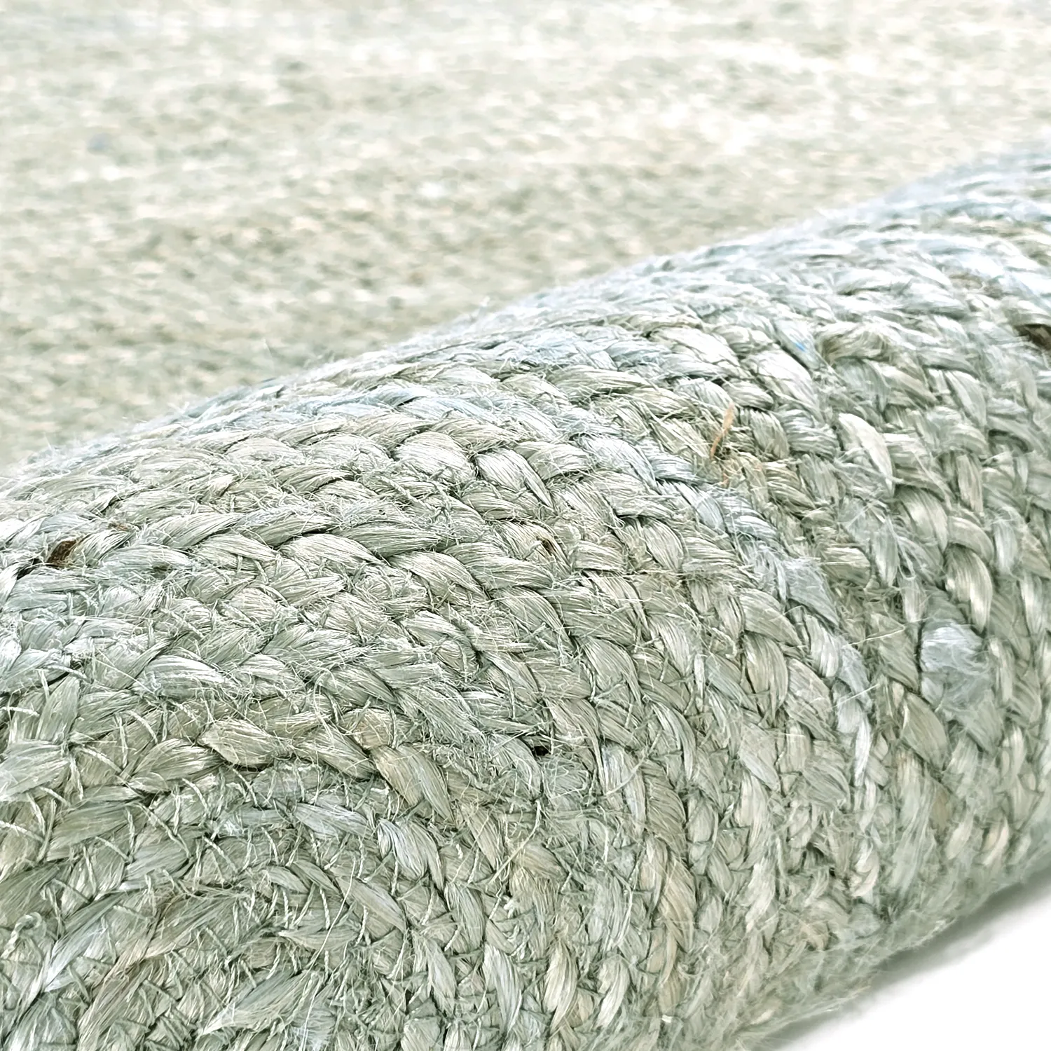 Tapis rond en jute - Amasia (gris)