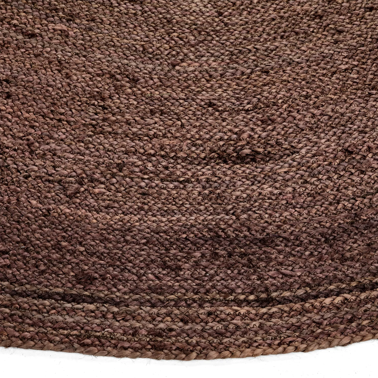 Tapis rond en jute - Amasia (café)