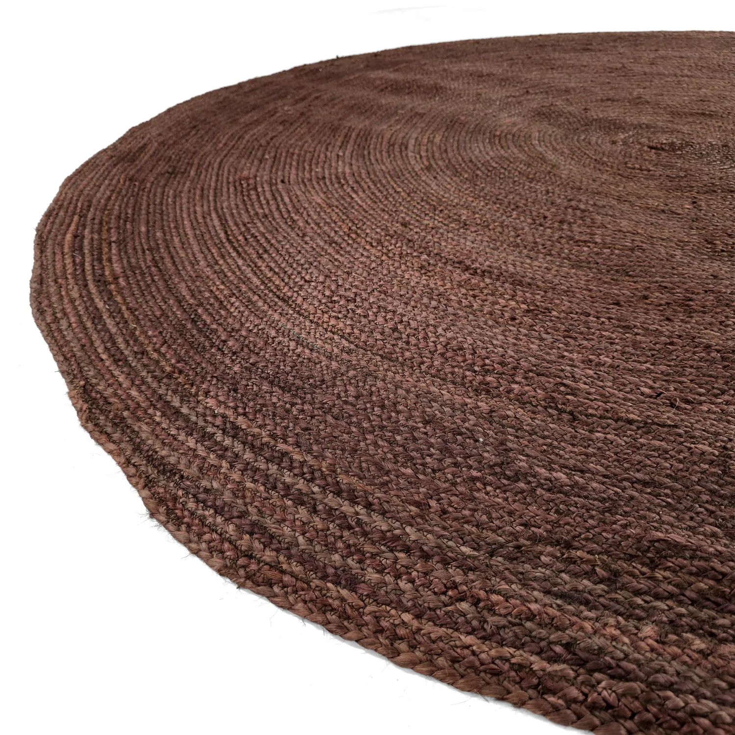 Tapis rond en jute - Amasia (café)