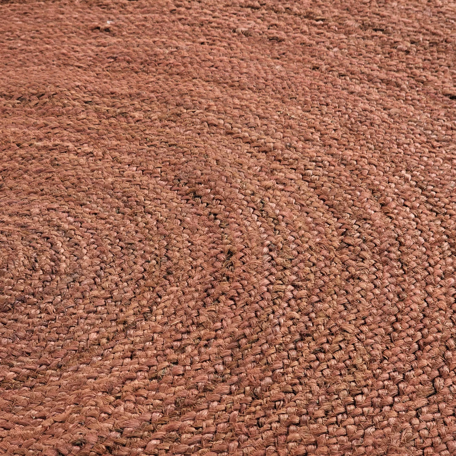 Tapis rond en jute - Amasia (châtaigne)
