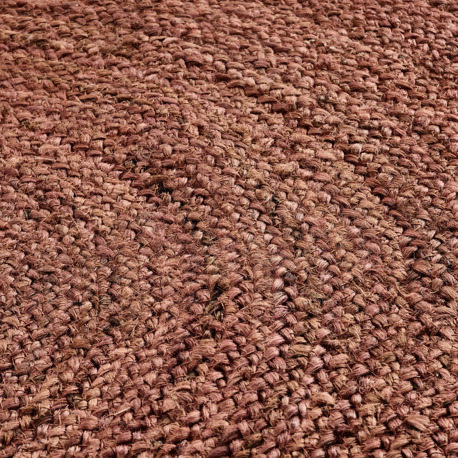 Tapis rond en jute - Amasia (châtaigne)