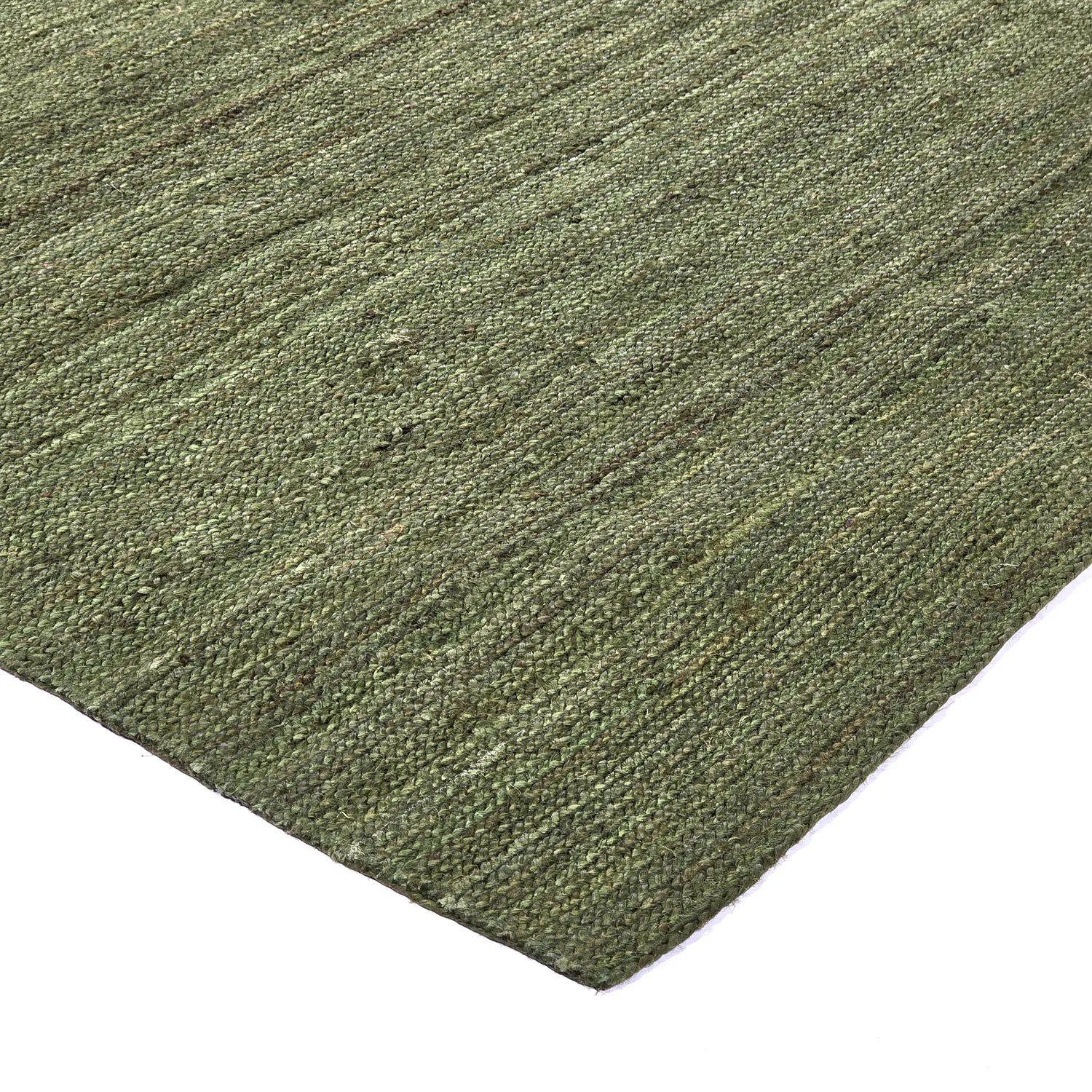 Tapis en jute - Amasia (vert militaire)