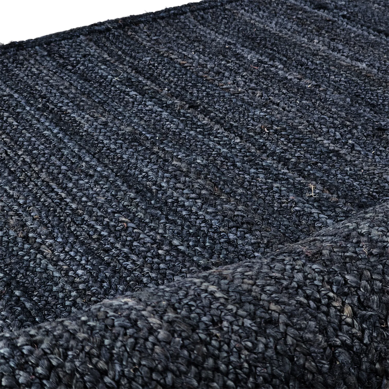 Tapis en jute - Amasia (bleu foncé)