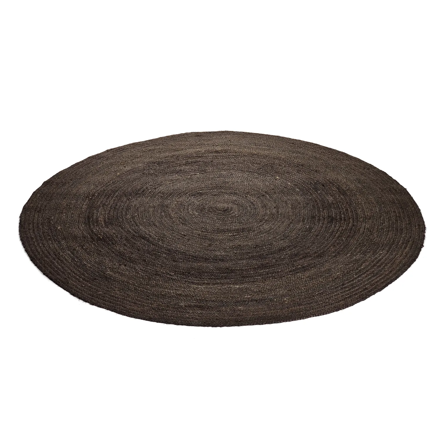 Tapis rond en jute - Amasia (gris foncé)