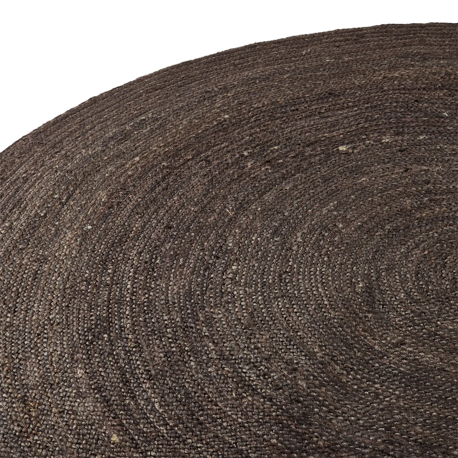 Tapis rond en jute - Amasia (gris foncé)