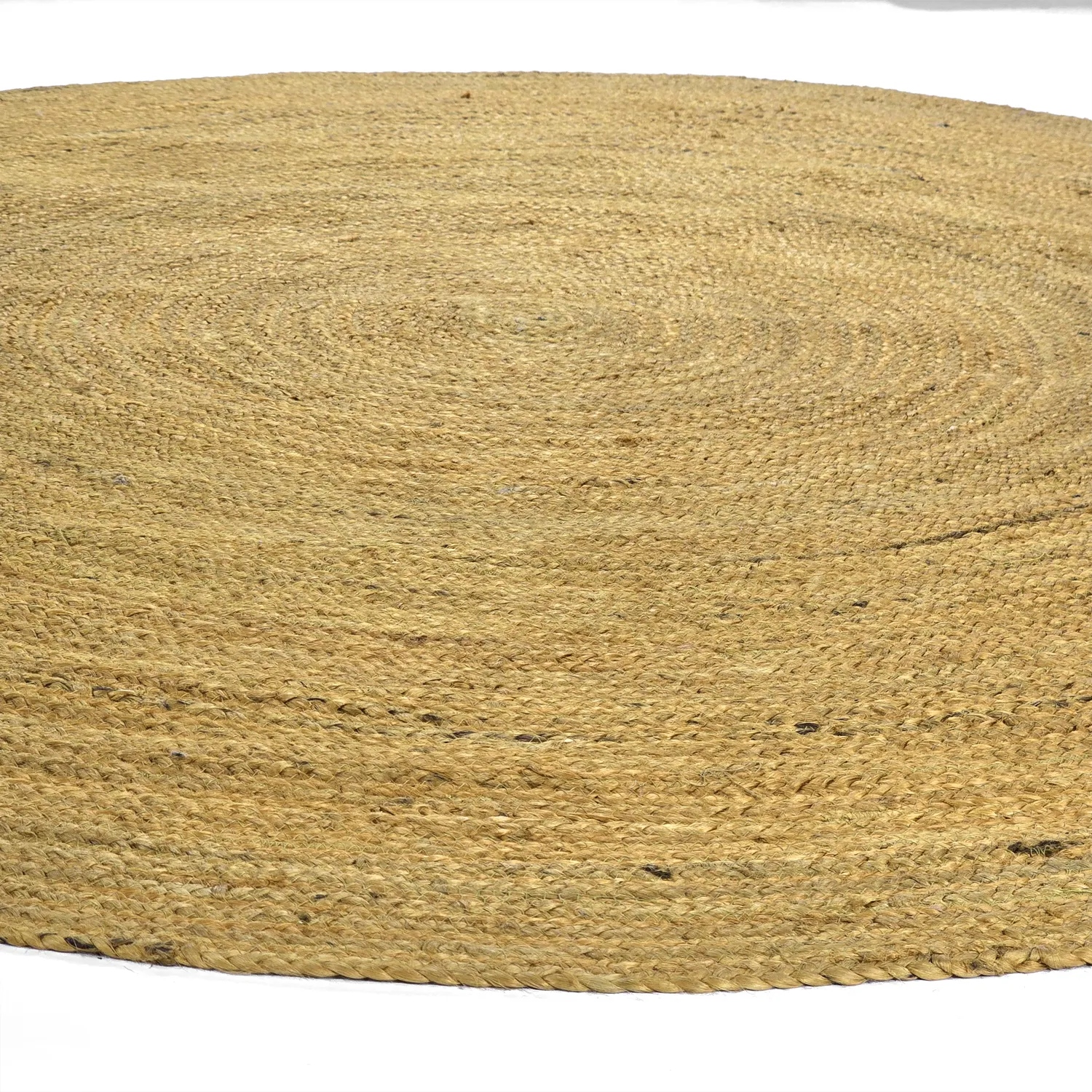 Tapis rond en jute - Amasia (orange)