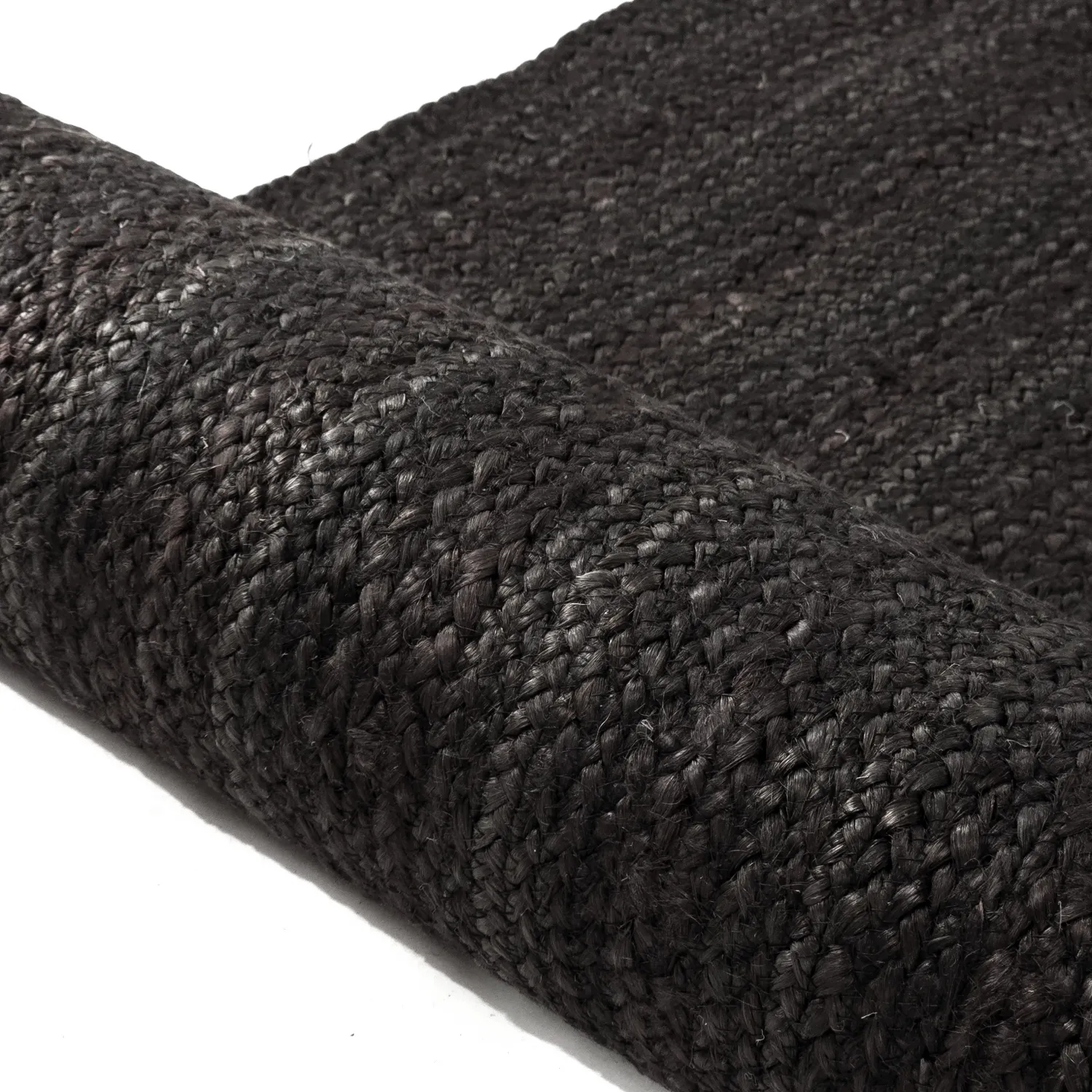 Tapis en jute - Amasia (noir)