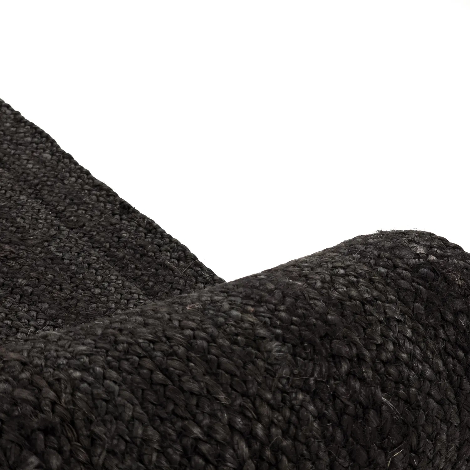 Tapis en jute - Amasia (noir)
