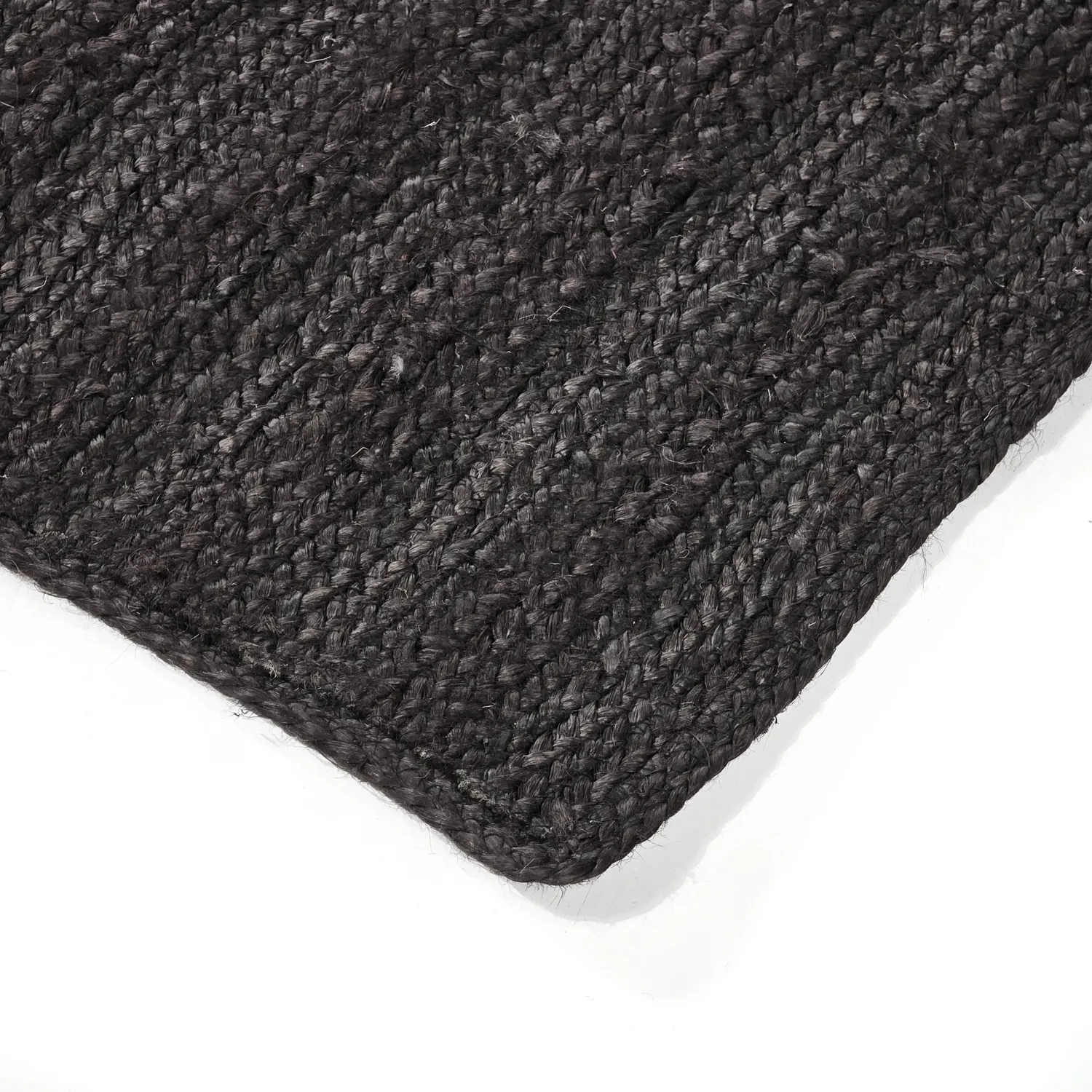 Tapis en jute - Amasia (noir)