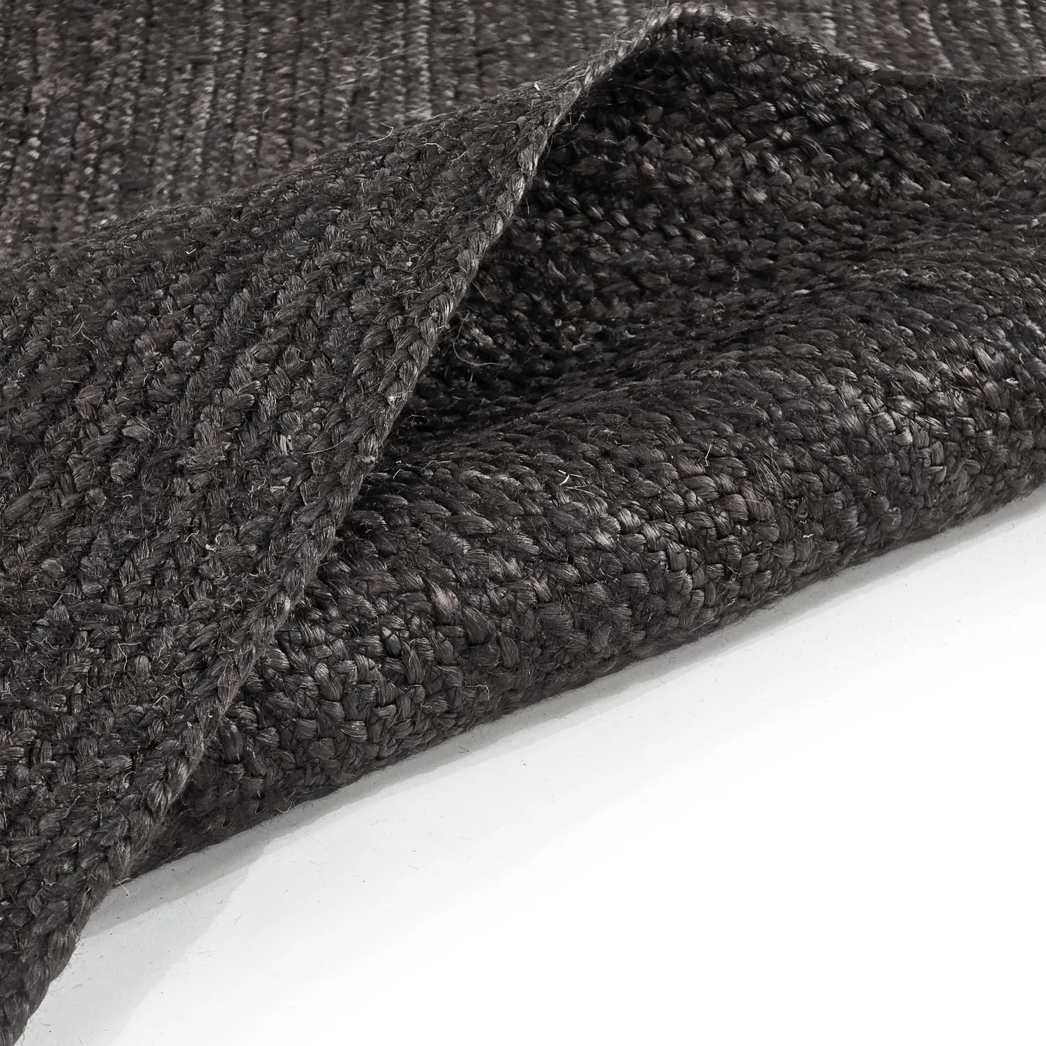 Tapis en jute - Amasia (noir)
