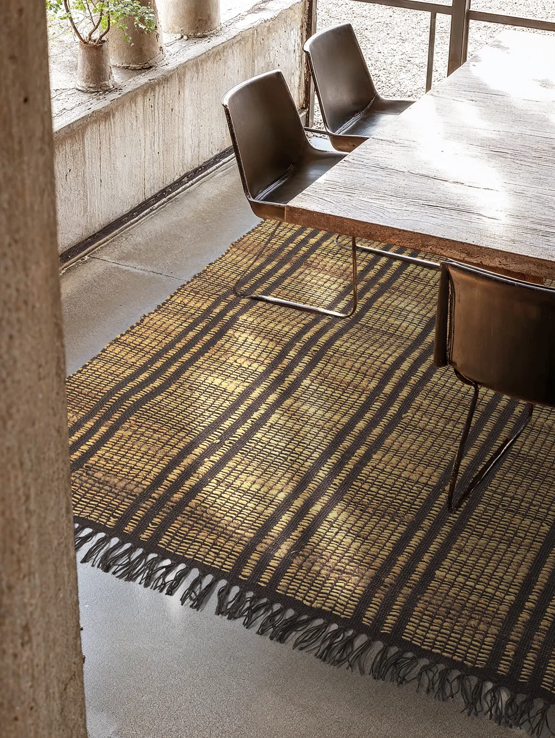 Tapis en jute - Sanah (marron)