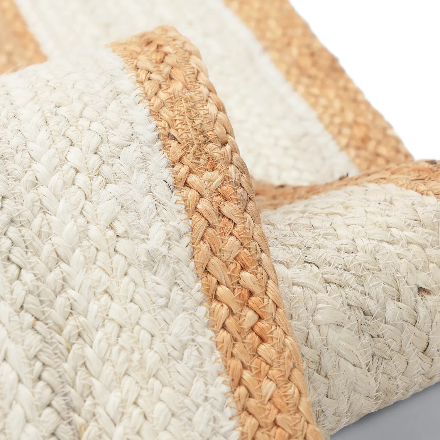 Tapis chanvre - Senaki (nature/blanc)