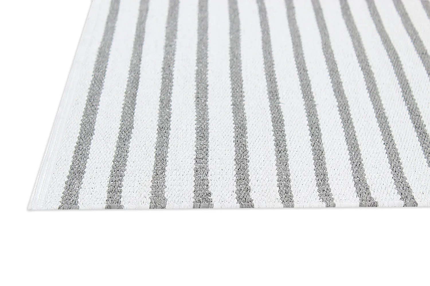 Tapis en plastique - Kensington (gris/blanc)