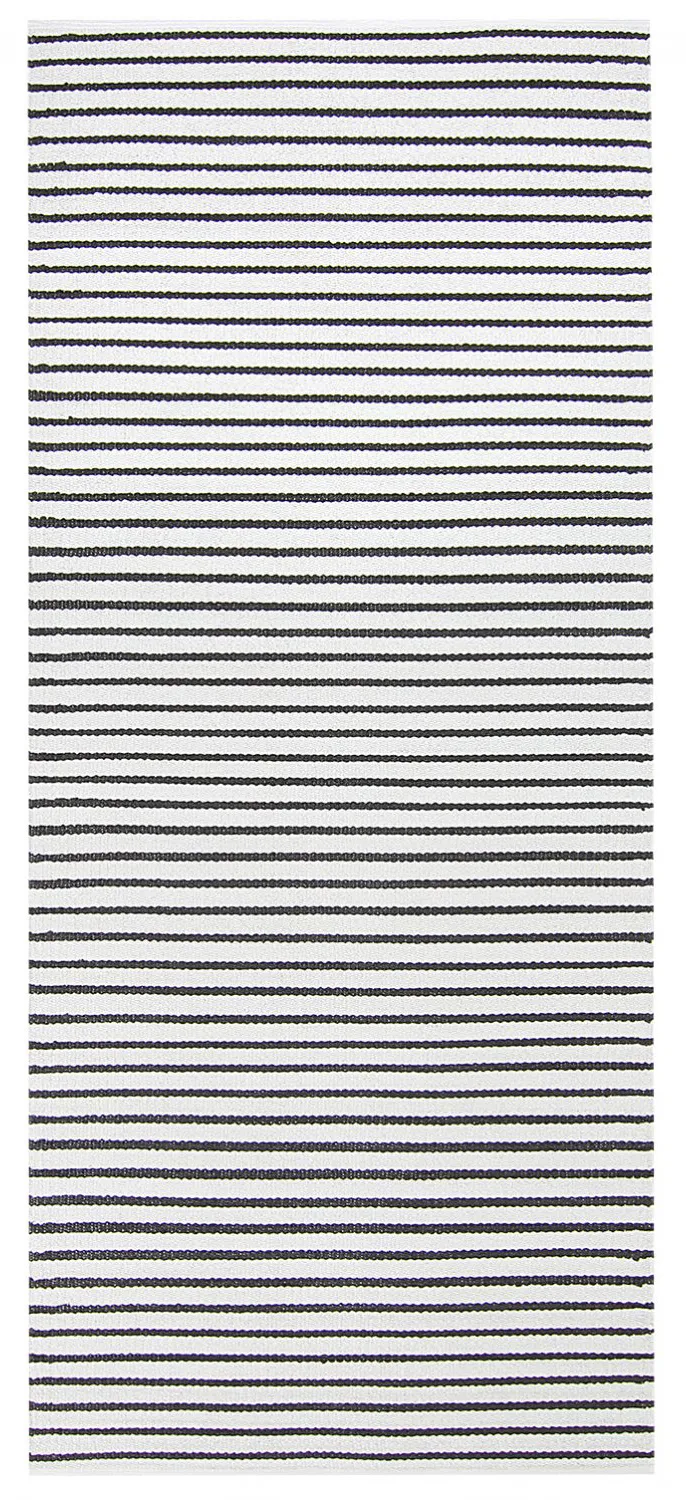Tapis en plastique - Kensington (blanc/noir)