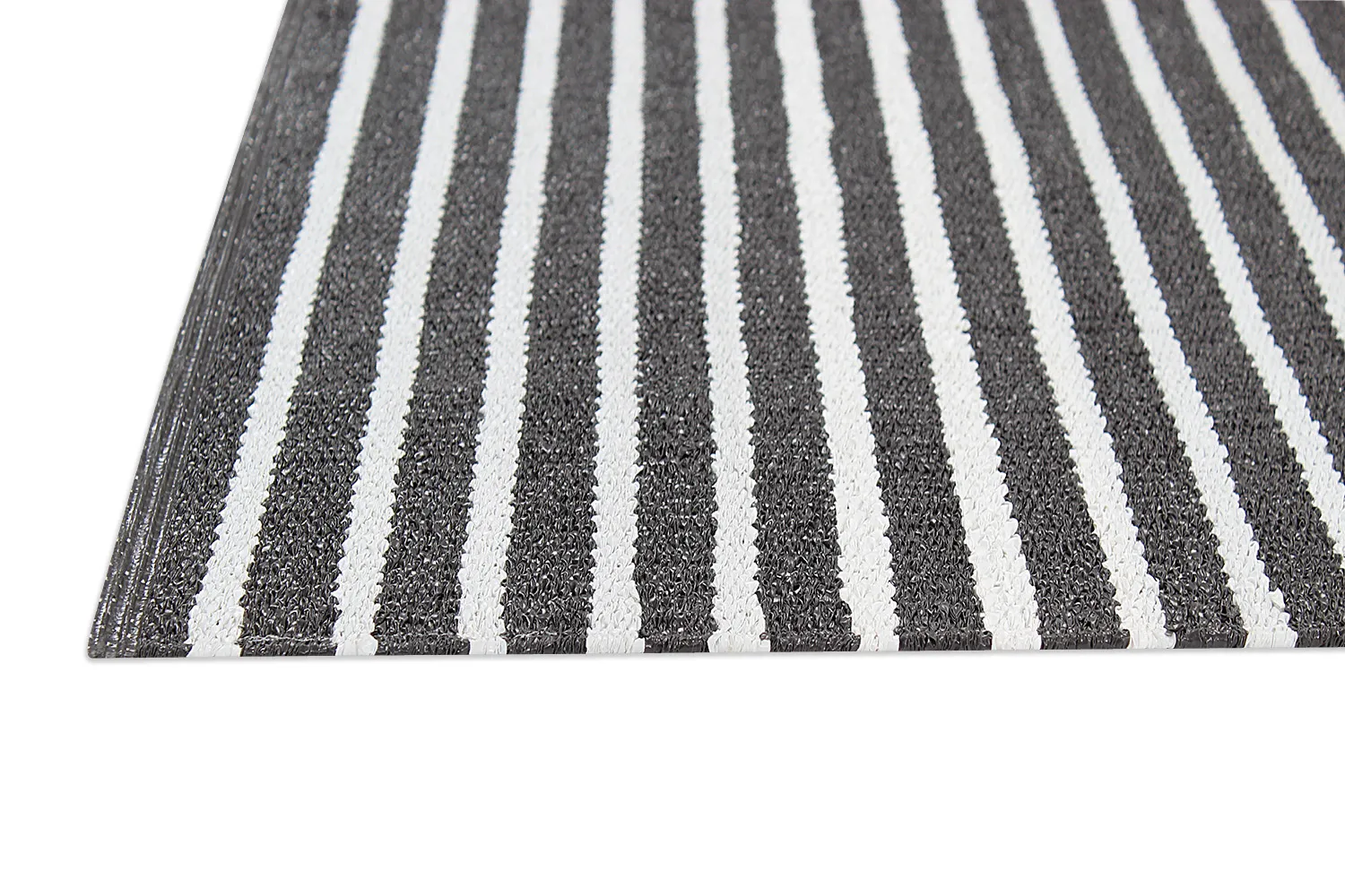 Tapis en plastique - Kensington (noir/blanc)