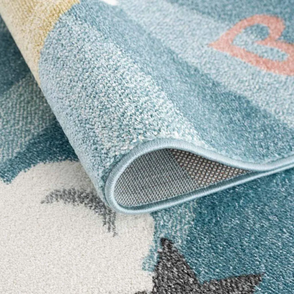 Tapis pour enfants - Night Clouds (multicolore)