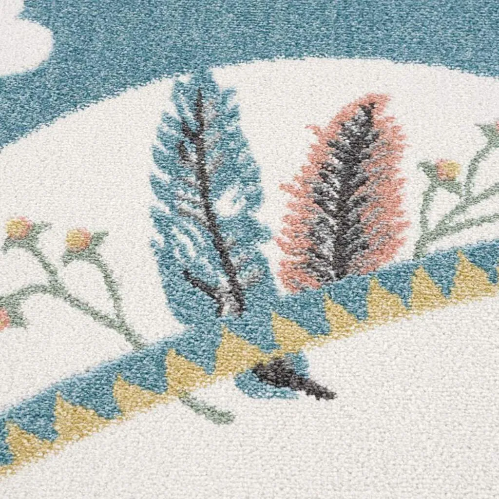 Tapis pour enfants - Ciel nocturne Rond (multicolore)