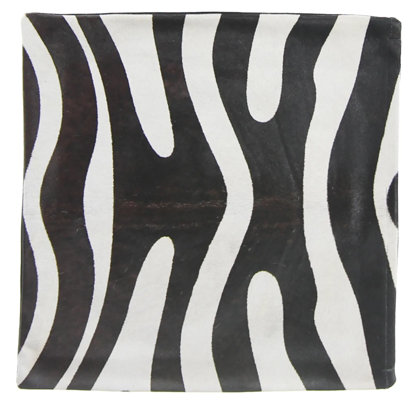 Housse de coussin en cuir bovin 45 x 45 cm