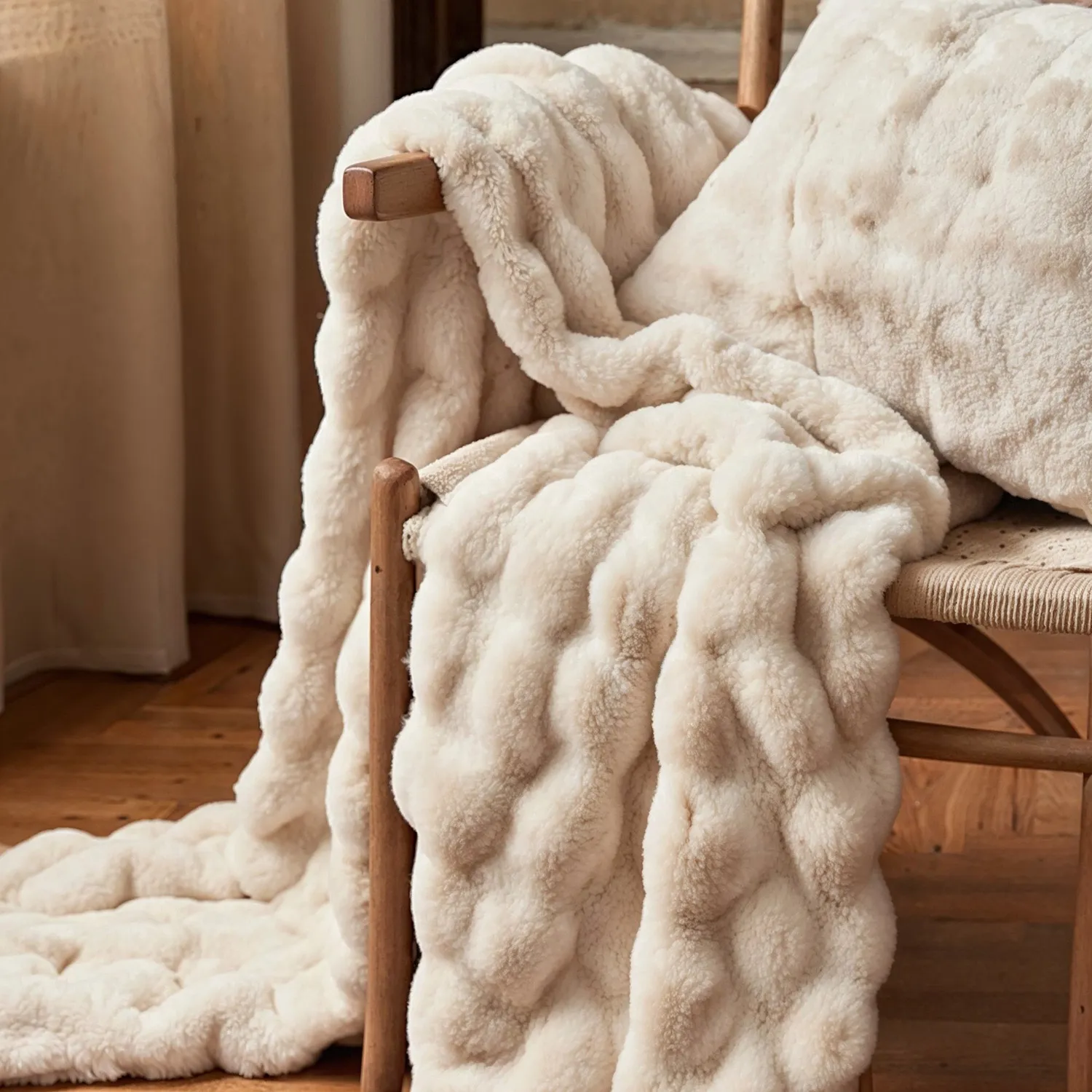 Housse de coussin - Aranga Bubble (beige)