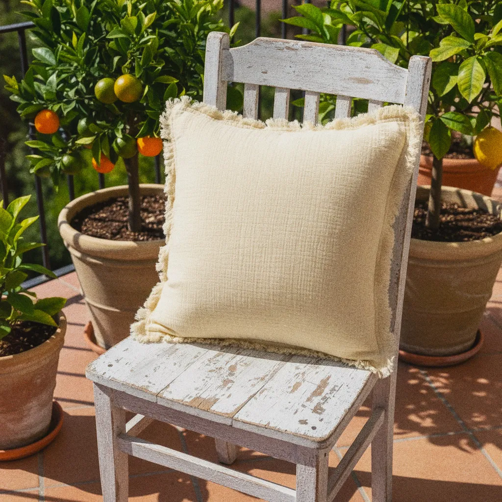 Housse de coussin - Dorena (crème)