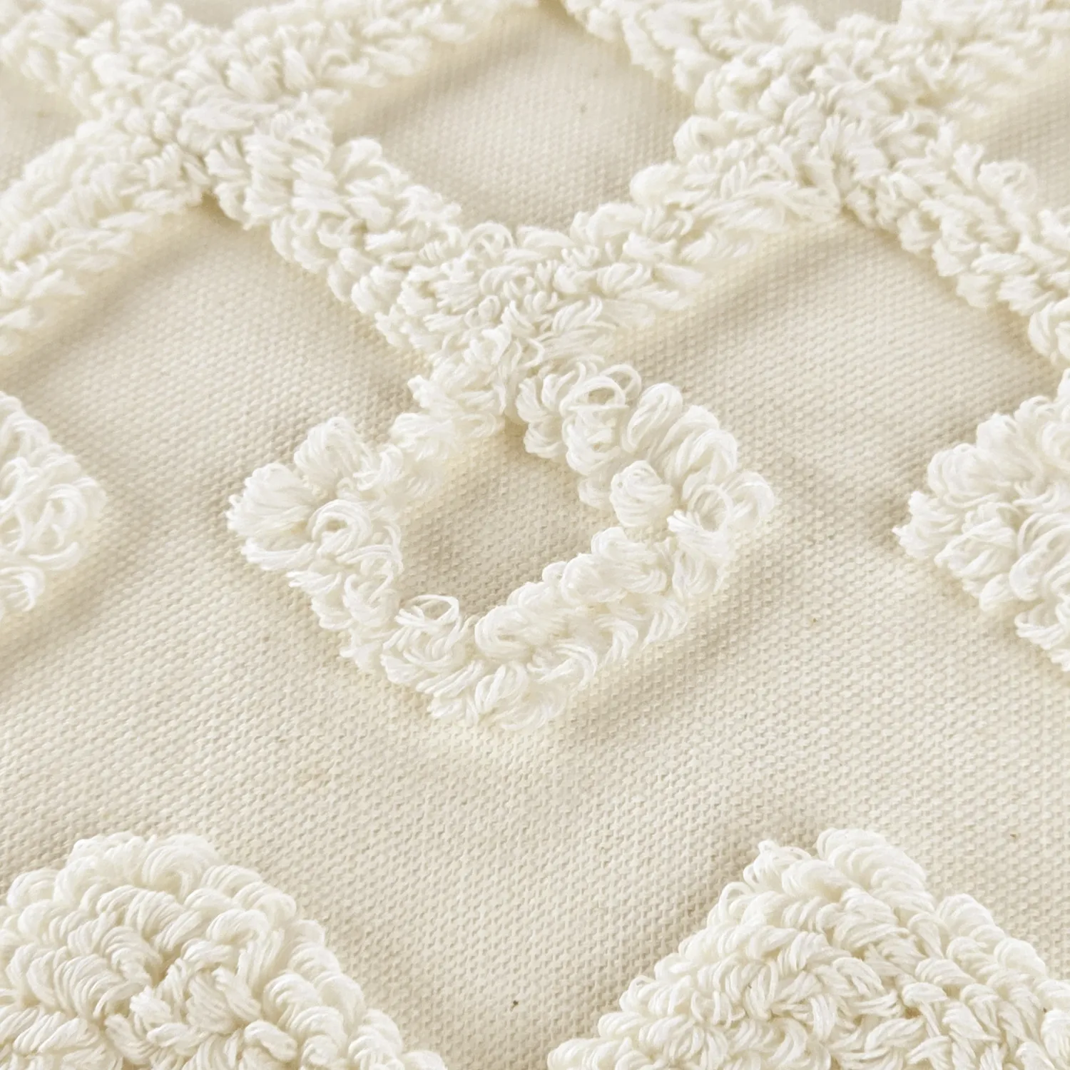 Housse de coussin - Doria (blanc cassé)