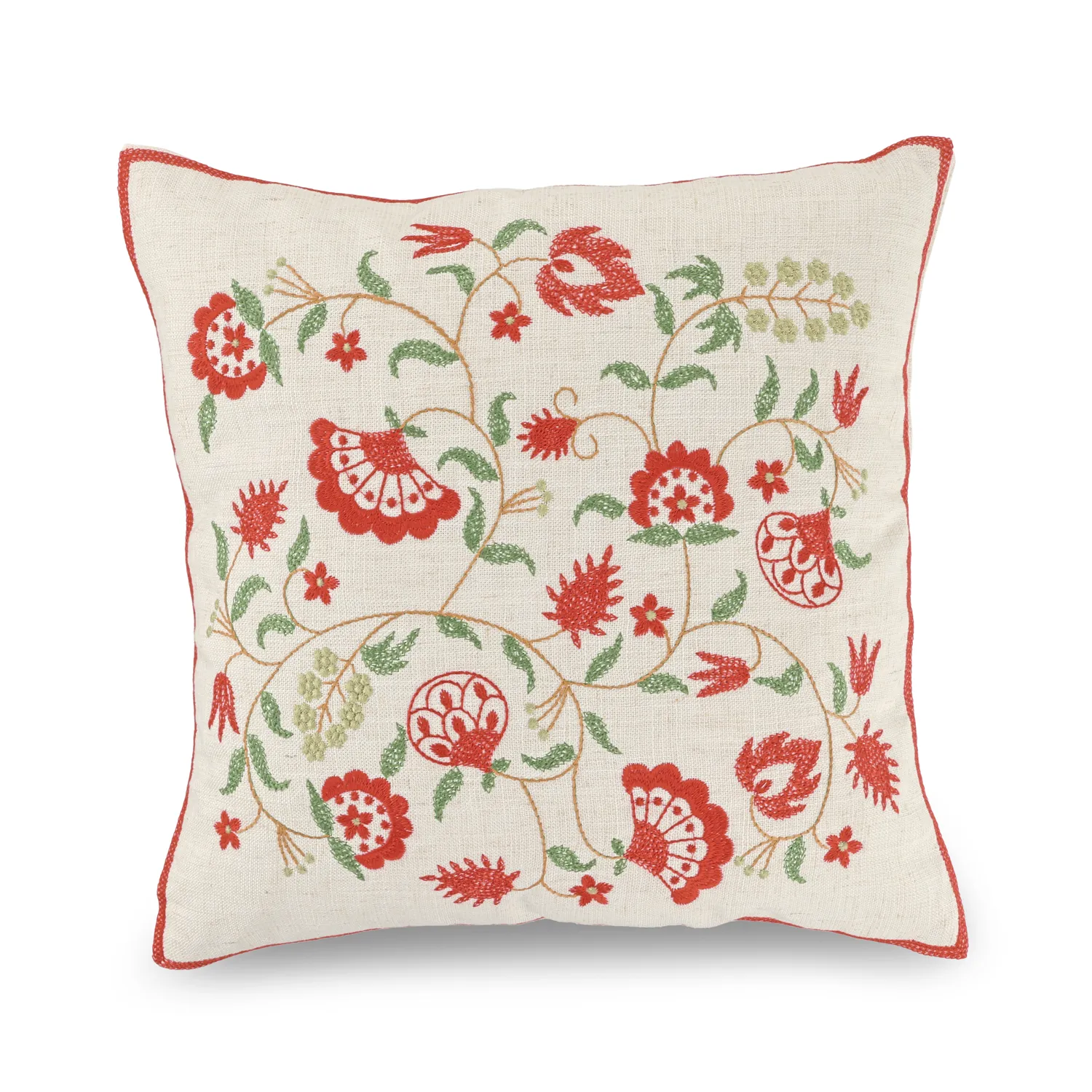 Housse de coussin - Housse de coussin brodée Kalmar (multicolore)